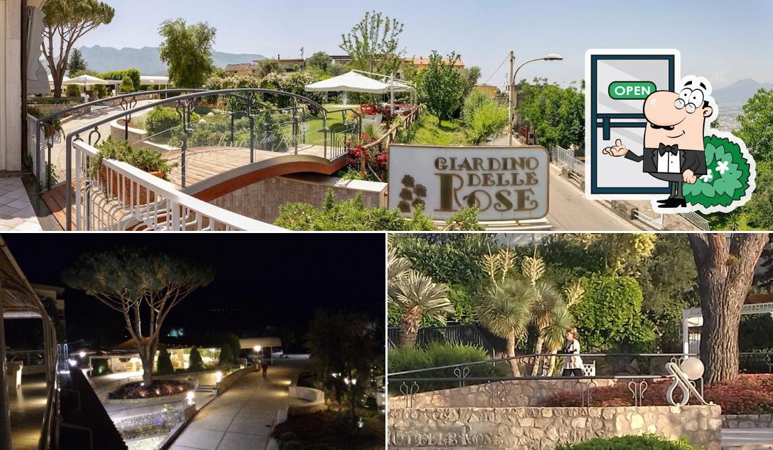 Goditi la vista dall'area esterna di Ristorante Giardino delle Rose
