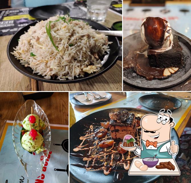 Salt Pan Restaurant and Bar serves a selection of desserts