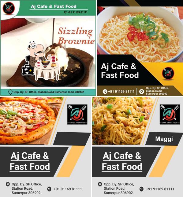Meals at A J Cafe and Fast Food