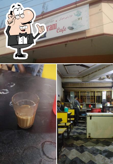 The interior of Noorani Cafe