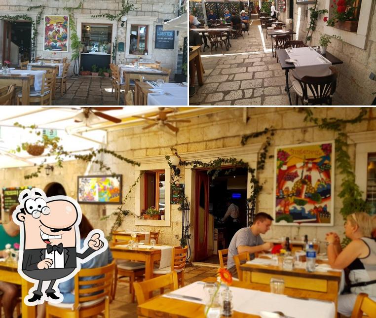 Gli interni di Bugenvila in Cavtat