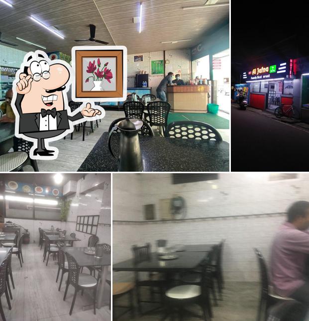 The interior of Hotel Al Jafna