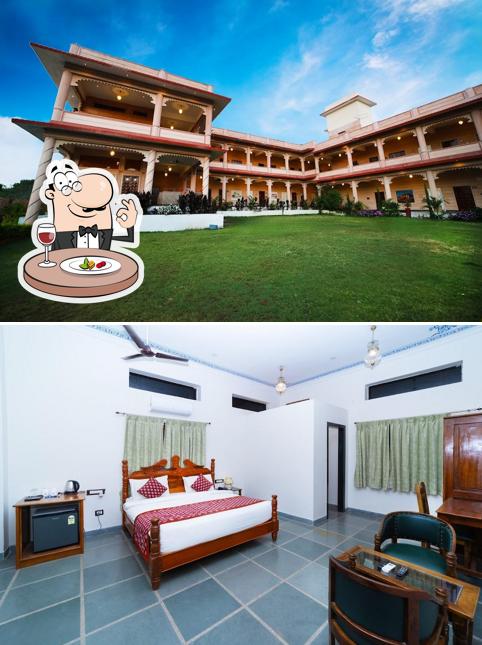 Food at Jai Niwas Palace Resort Hotel