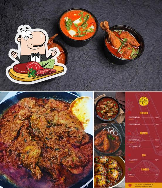 Order meat dishes at Mr. Curry Wala