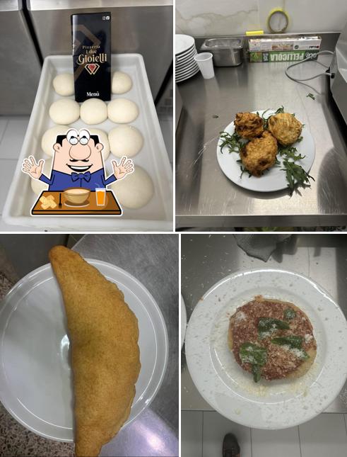 Cibo al Pizzeria i due gioielli