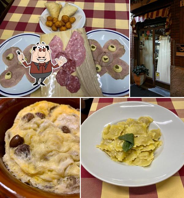 Platti al Trattoria della Posta Torino