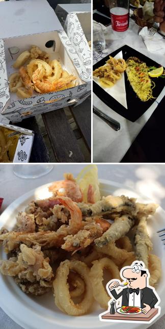 Cibo al ristorante friggitoria l’officina del fritto