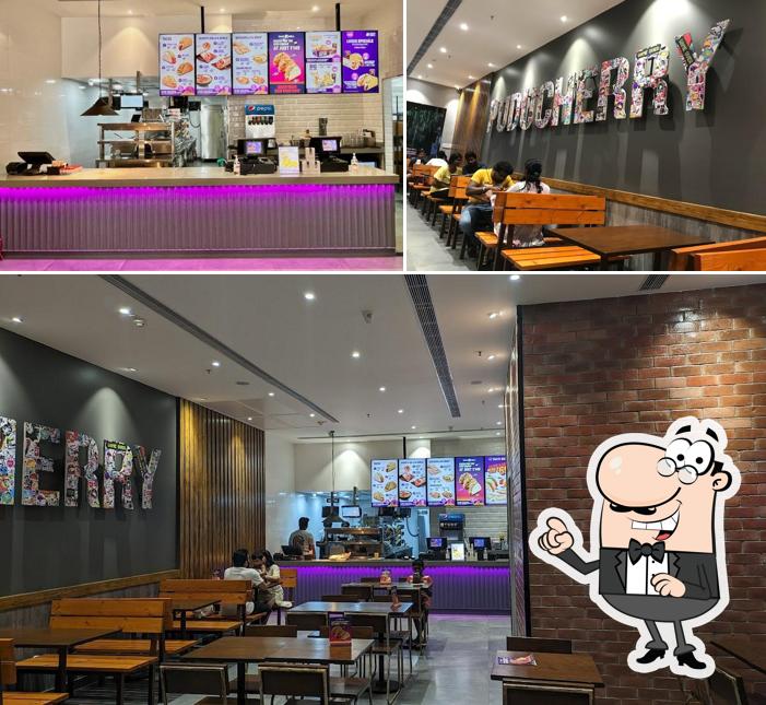 The interior of Taco Bell
