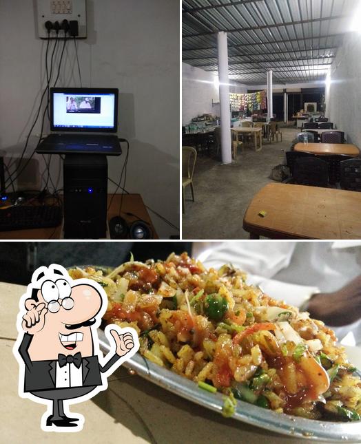 This is the photo displaying interior and food at Babla's Tapri