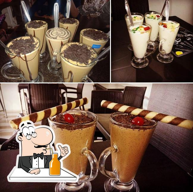 Enjoy a beverage at Cafe chocolicious / Hotel