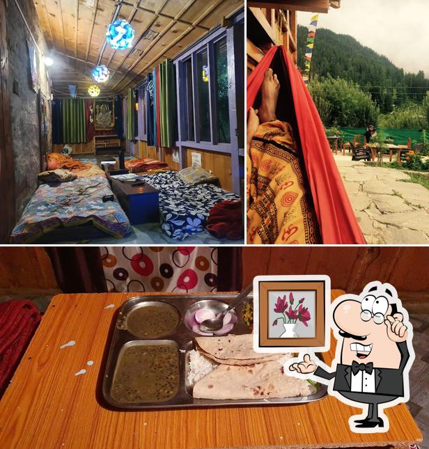 The photo of interior and food at Sunrise Homestay Kalga