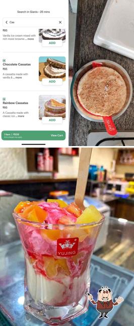 Food at Gianis - Ice cream, shakes & sundaes