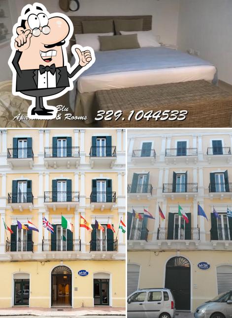 Gli interni di Isola Blu Apartments & Rooms e 18 Commensali Restaurant