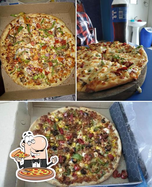 Pick pizza at Pizza Cafeteria