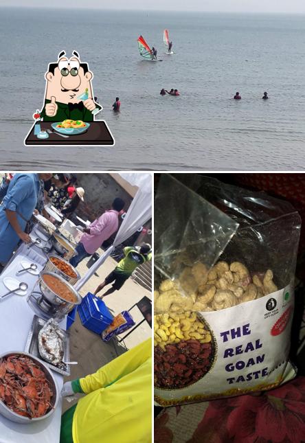 The picture of food and exterior at Goan Delicacy