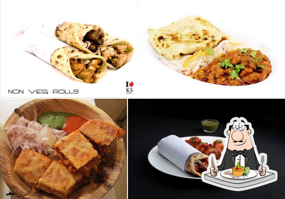 Food at Khan Saheb Grills and Rolls