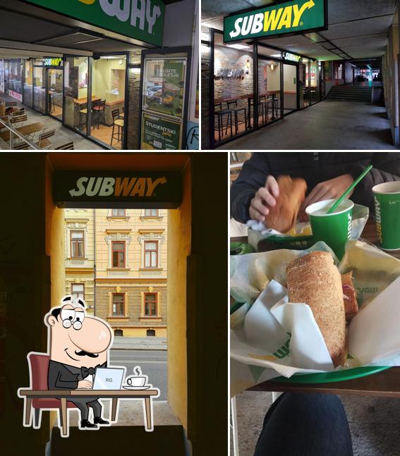 Siediti a un tavolo di Subway