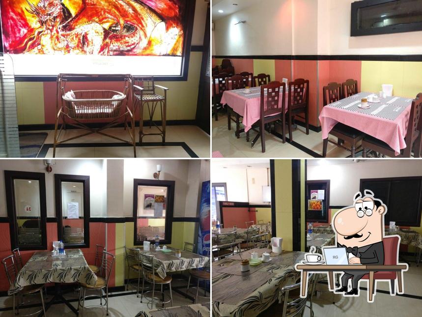 The interior of Thomos Restaurant