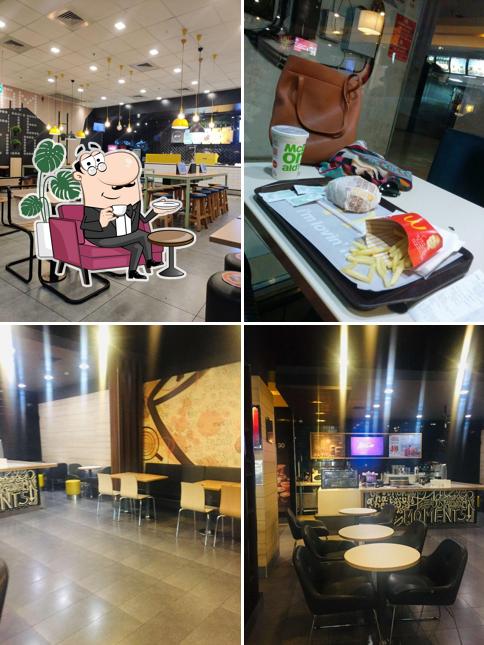 The interior of McDonald's