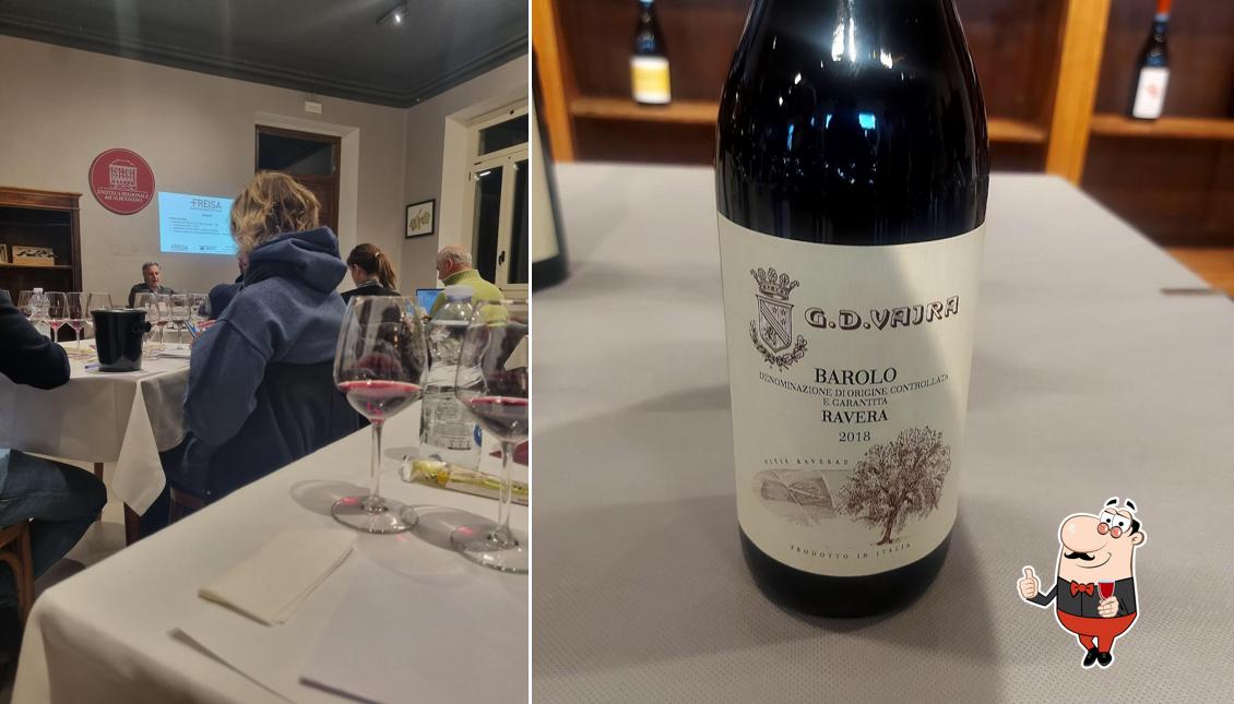 È gradevole prendersi un bicchiere di vino a Enoteca Regionale di Albugnano