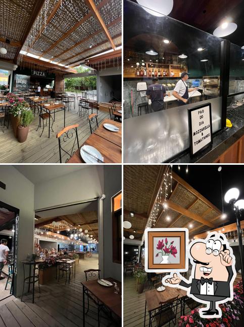 O interior do Pizza Locali