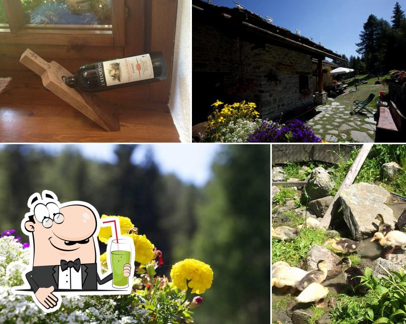 Goditi qualcosa da bere a Ristoro La Roueige