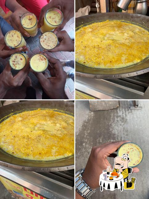 Food at Sri Bombay badam milk