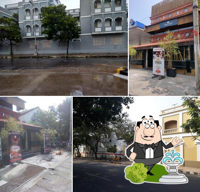 Enjoy the view at the outside area of Asian House Pub Top Pub Best Pub in Pondicherry Night life Experience