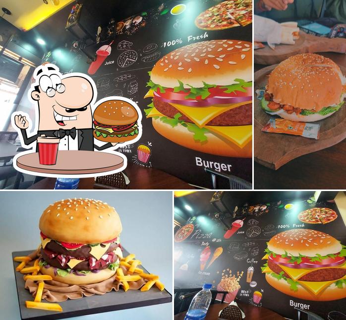 Try out a burger at ITALIAN CAFE