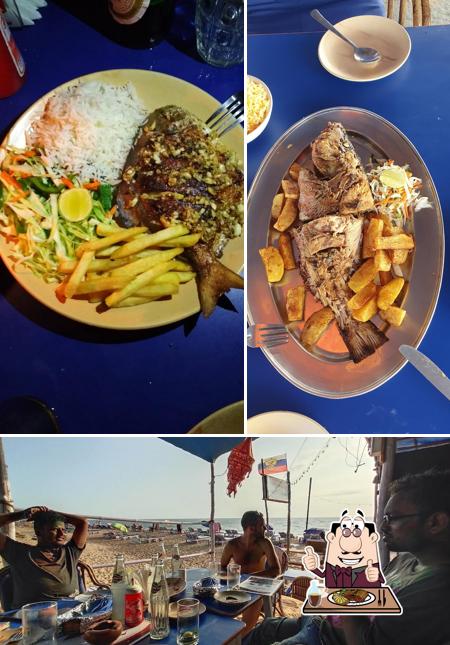 Order meat dishes at Rupa's Beach Shack