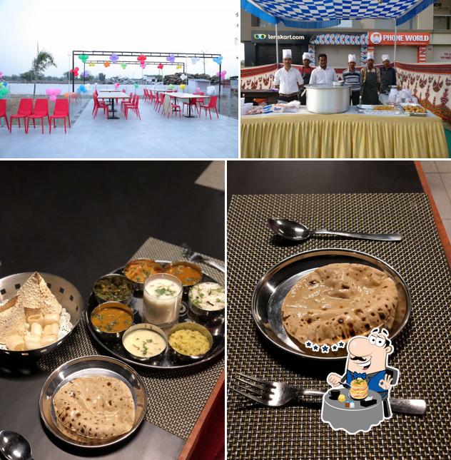 The picture of food and interior at Madhuram