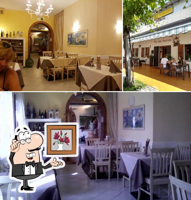 Gli interni di Osteria Alla Pergoletta