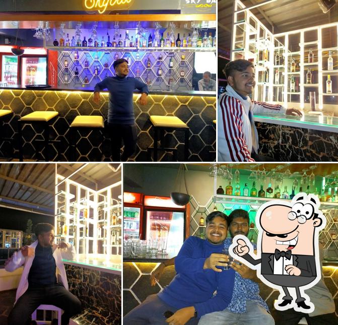 The interior of Sky bar and family restaurant