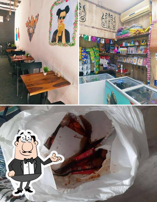 This is the picture showing interior and food at 4 Queen's Bakery & Cafe