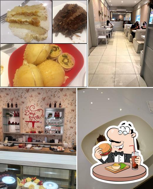 Experimente um hambúrguer no Doce e Arte Boleria e Café