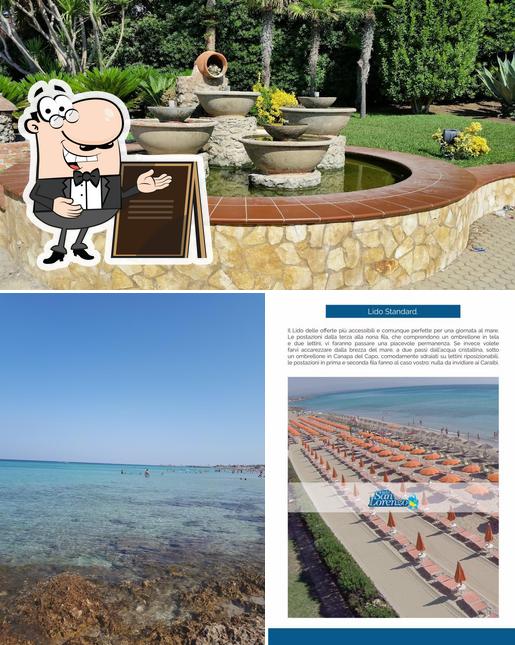 Puoi goderti l'aria fresca dal dehors di Lido San Lorenzo