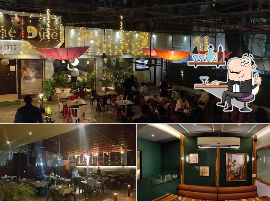 The interior of Wine N Dine