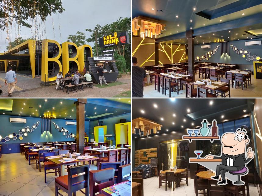 The interior of EAT AND DRINK