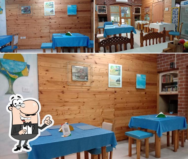 Take a seat at one of the tables at Fontanaviva italian food Giuseppe Jijios