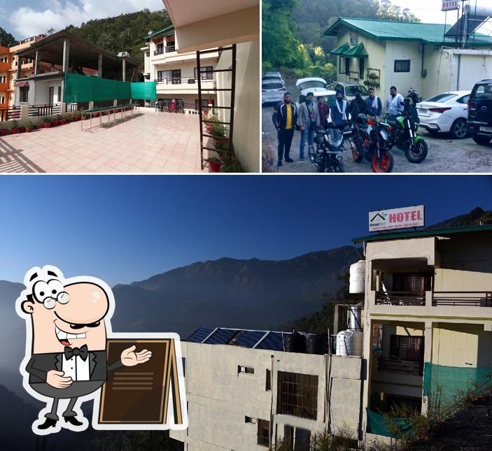 You can get some fresh air at the outside area of GREEN ROOF HOTEL , NAINITAL