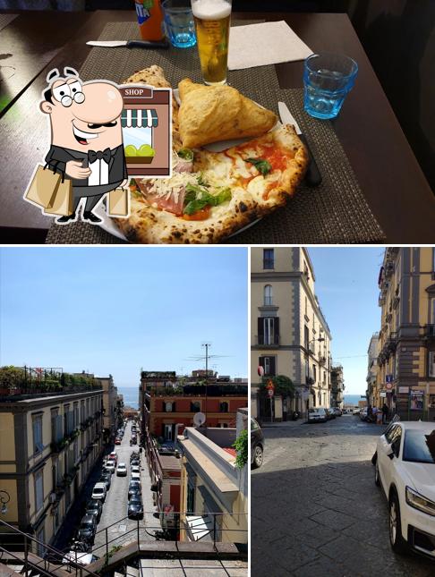 La esterno e birra del ristorante