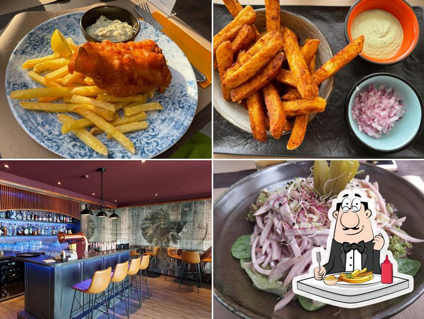 Prova a prendere un piatto di patatine a Haddock Hafenbeiz Brunnen