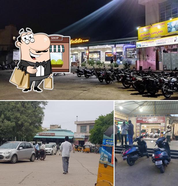 The exterior of Hotel Anupama Veg NonVeg