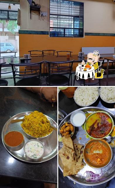 The photo of food and interior at Sheetal hotel