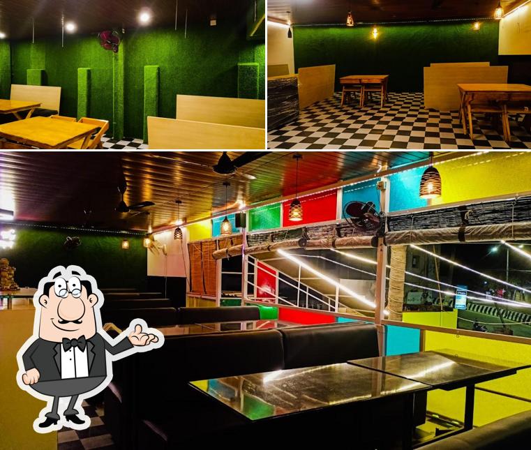 The interior of Mr 90's family Restaurant