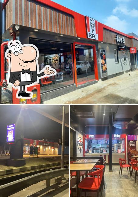 This is the picture showing interior and exterior at KFC
