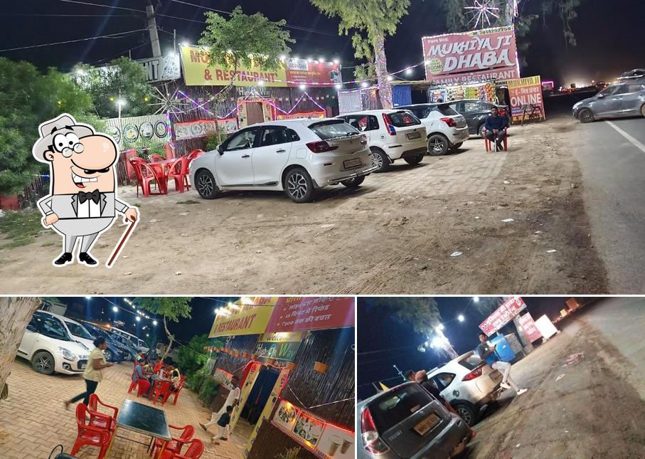 You can get some fresh air at the outside area of MUKHIYA JI DHABA & restorant and UP TAX
