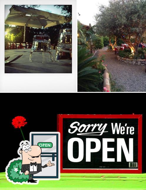 La esterno e bevanda del ristorante
