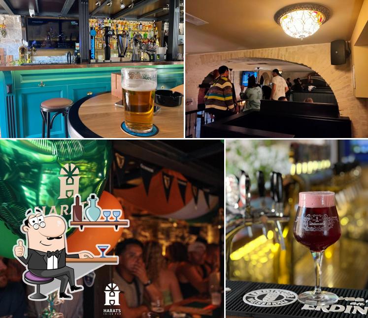 La foto della interni e cibo di Harats Irish Pub Split