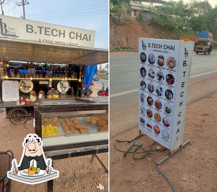 Food at B-tech Chai